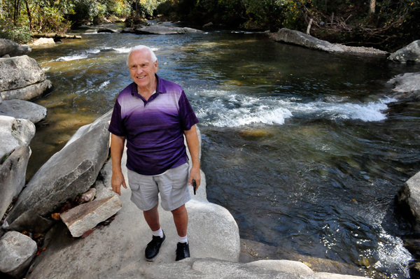 Lee Duquette by the river